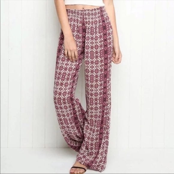 Brandy Melville Pants - Brandy Melville Boho Hippie Flowy Flare Pants